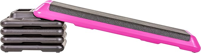 The Step Freestyle Grey Aerobic Platform, Health Club Size Steppers for Exercise