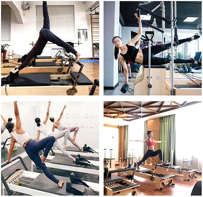 Pilates Five-Piece Set Cadillac Bed Fitness Equipment Suitable for Yoga Studio Rehabilitation Training Home Slimming Exercise Companion