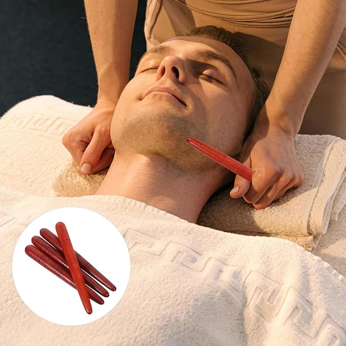 4Pcs Manual Acupressure Pen Wooden Thai Massage Stick Rod Deep Tissue Massage Tool Trigger Point Relief Pain Therapy Tools Full Body Relaxing Gifts Acupressure Pen,Acupressure Tools