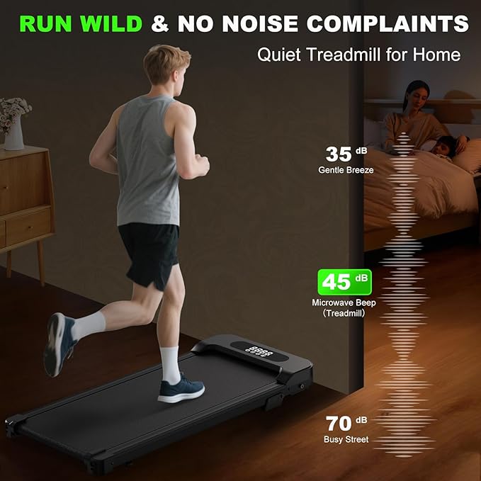 Incline Walking Pad with Handle Bars, 3.5HP Foldable Portable Treadmills for Home Office, Low Noise <40dB Under Desk Treadmill with 330LB Capacity, Wide Running Belt with Remote Control & LED Display