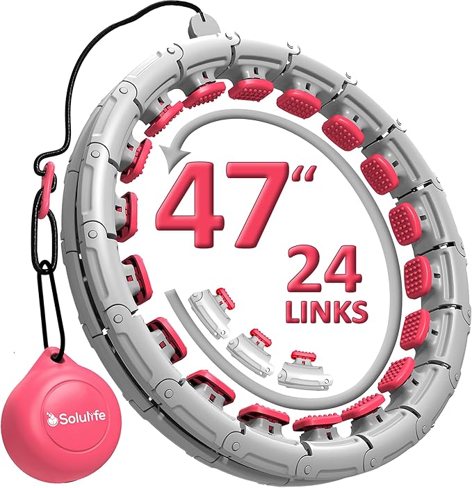Experience Fitness Excellence with Our Infinity Hoop Plus Size – Weighted Hula Hoop for Weight Loss – Hula Hoop Exercise Ring with ABS and Quality Wheels – for All the Sizes and Levels