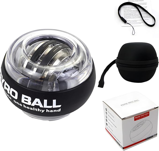 Vital Wrist Ball 2026,Torque Ball Hand Exerciser,l,Enhance Grip Strength,Hand Strengthening Devices With Led Lights For Strengthen Arms,Bones And Muscles,Joint Relief,Red Gyro Bal