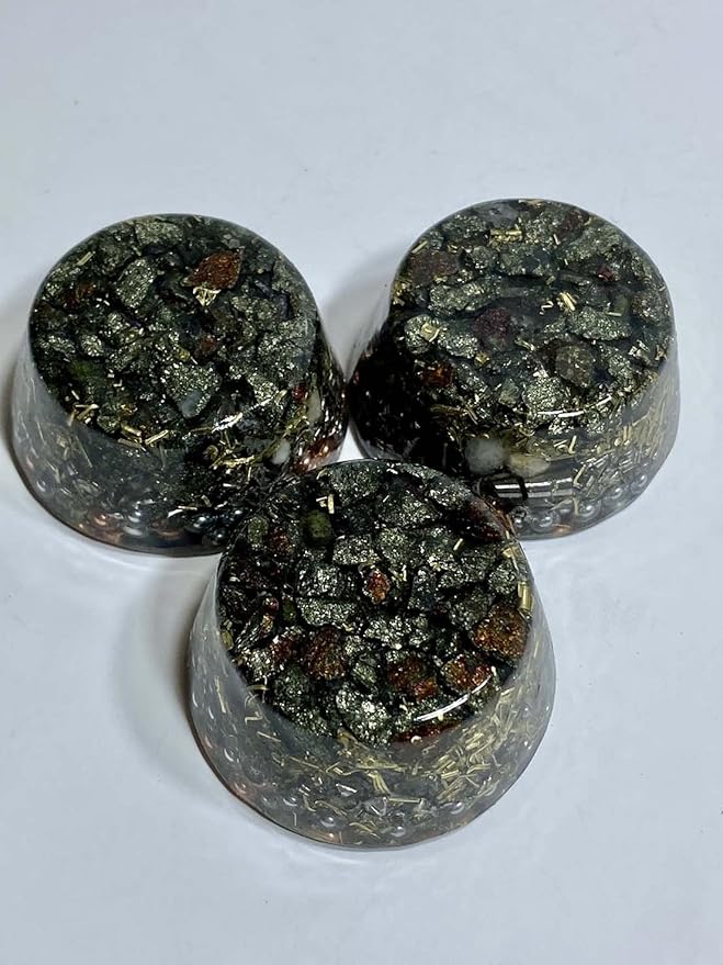Chalcopyrite Peacock Ore Orgone Generator Energy Accumulator 528Hz/7.83Hz/Advance Harmonics Many Beautiful Ingredients and Colors!(Chalico Pyrite)