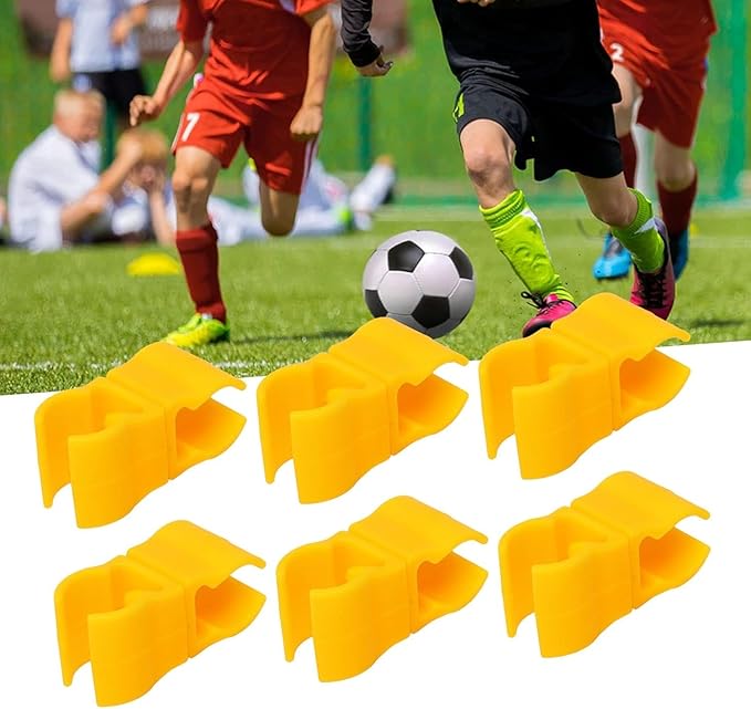 BORDSTRACT Agility Pole Swivel Clips, 10Pcs Swivel Connector for Soccer Agility Training Pole, Coaching Stick Clip Connector for Soccer Drills, Hurdles