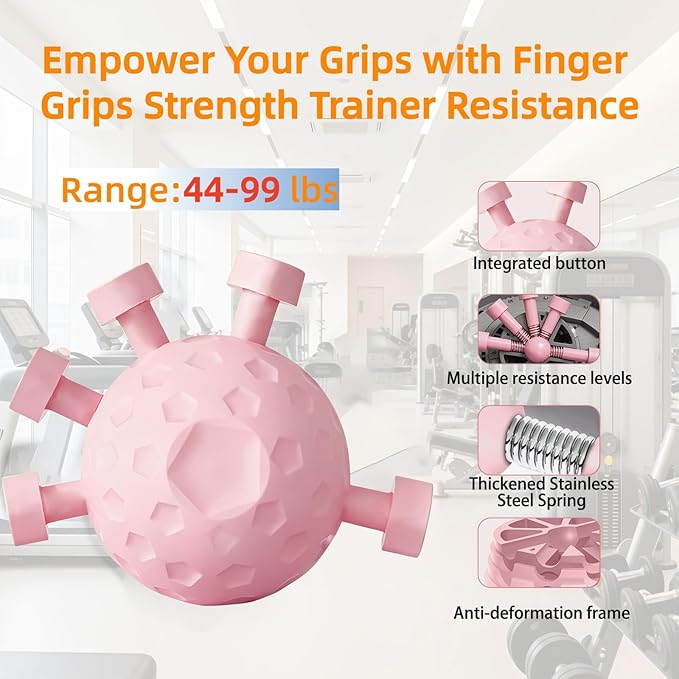Finger Grips Strengthener 2026 New, Grips Strength Trainer, Hand Exerciser with Silicone Balls for Forearm and Wrist Strengthening for Guitarists, Musicians, Fitness, Workout, Hand Rehabilitation