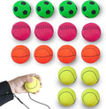 ZUYEE 4/8/16/32 Pack Wrist Return Ball 1.85 Inch Sports Wrist Balls On A String Rubber Rebound Balls (Basketball, Baseball, Soccer) Wristband Toy for Children Kids Gift Exercise or Play