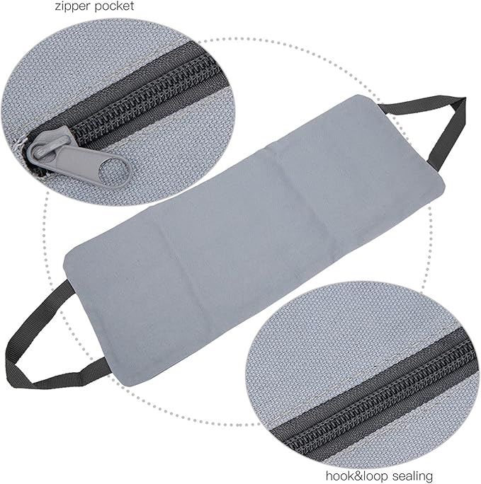 Thin Arm Weightlifting Sandbag, Yoga Fitness Freeweight Bag, Adjustable Fill Leg Slimming Training Bag with Zippered Inner and Outer Canvas Shell for Home Gym Workout