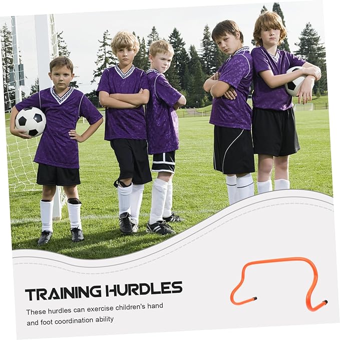 5Pcs Football Agility Training Hurdles Rack for Outdoor Strength Training High Essential Soccer Practice Equipment to Enhance Speed and Footwork Skills