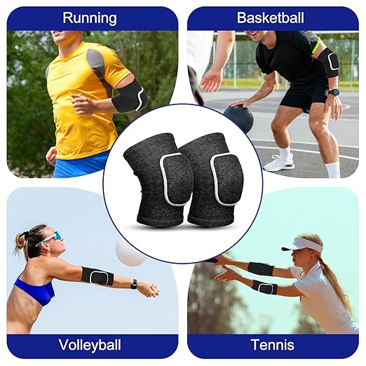 Compression Elbow Pads Arm Brace,Support Fitness Arm Protector Badminton Basketball Breathable Sleeve Wrap Soft Support Cushion for Men and Women(Black with white edges,S)