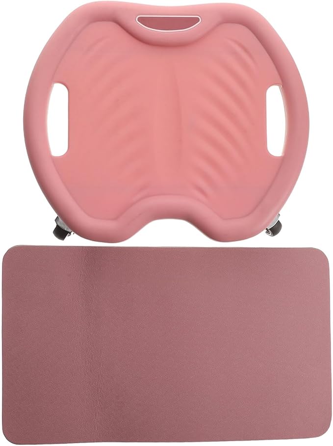 Silent Ab Roller Wheel for Abs Workout with Knee Pad, Four-wheel Core Abdominal Training Equipment for Home and Travel Strengthening