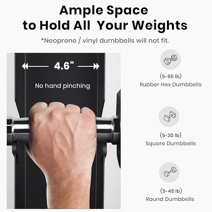 LIONSCOOL Premium Solid Steel Dumbbell Rack Stand Only, A-Frame Portable Weight Storage Organizer with Optional Tray and Wheels, Perfect for Home Gym Fitness Storage (200LBS/300LBS/700LBS Weight Capacity Available)