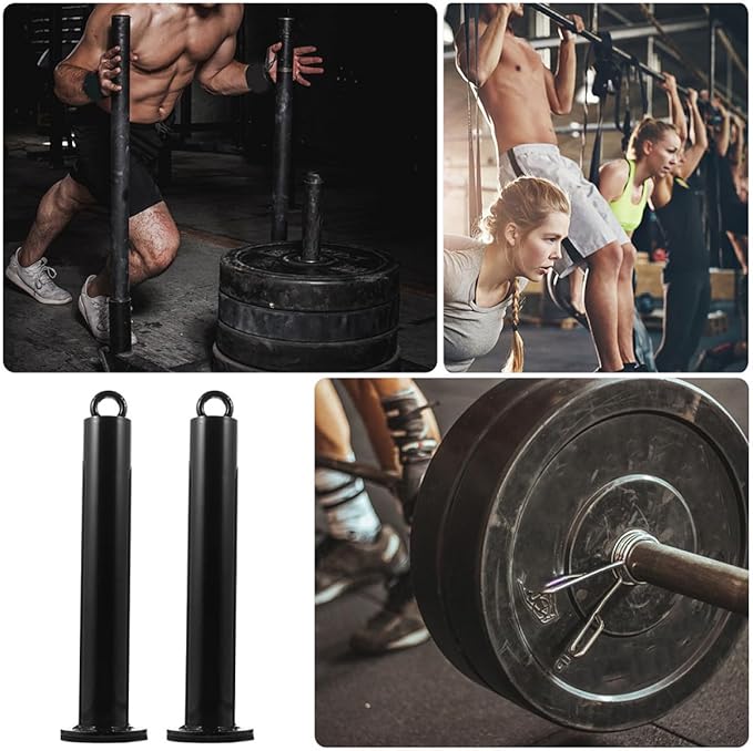 2Pcs Gym Weight Loading Pin and Weight Plate Holder Fitness Pulley Cable Machine Attachment 48Mm Diameter × 320Mm Fitness Equipment Accessory for Strength Training