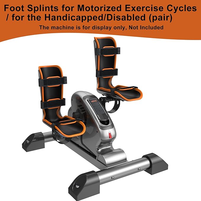 Leg Support Protective Gear for Pedal Exerciser and Exercise Bike,Universal Soft Splint Bracket Training Equipment ，1 Pair