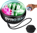 Torque-Ball Hand Exerciser, Wrist Power Gyro Ball, Curaball Hand Exerciser, Grip Strength Trainer, Hand Strengthening Devices, Wrist Strengthener, Finger Exerciser, Auto-Start Colorful Lighting