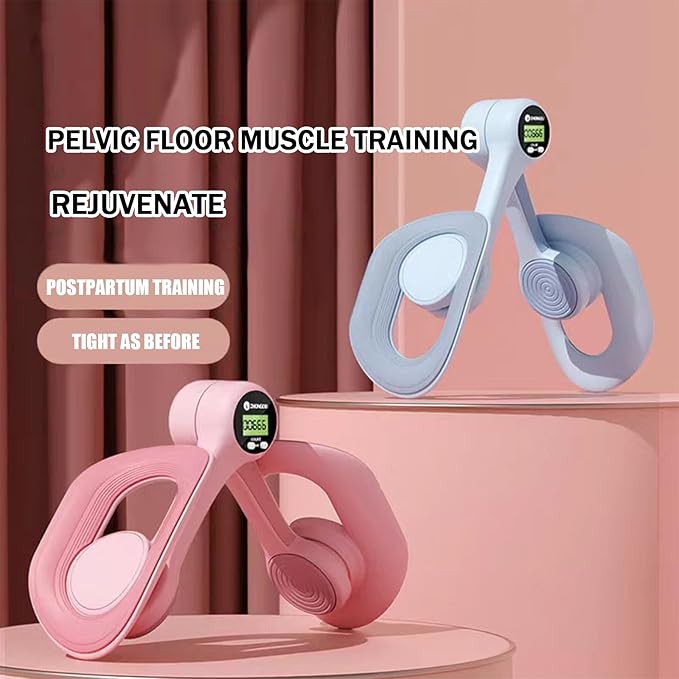 360° Thigh Master & Pelvic Floor Exerciser for Women - Leg Toner with Adjustable Resistance, Home Workout Equipment (Blue)