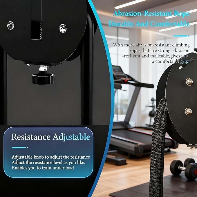 Adjustable Resistance Trainer, Endless Rope Pulley System, Creates A Continuous Loop. Made Nylon Rope, It's Suitable for Full-Body Workouts, Coordination Drills