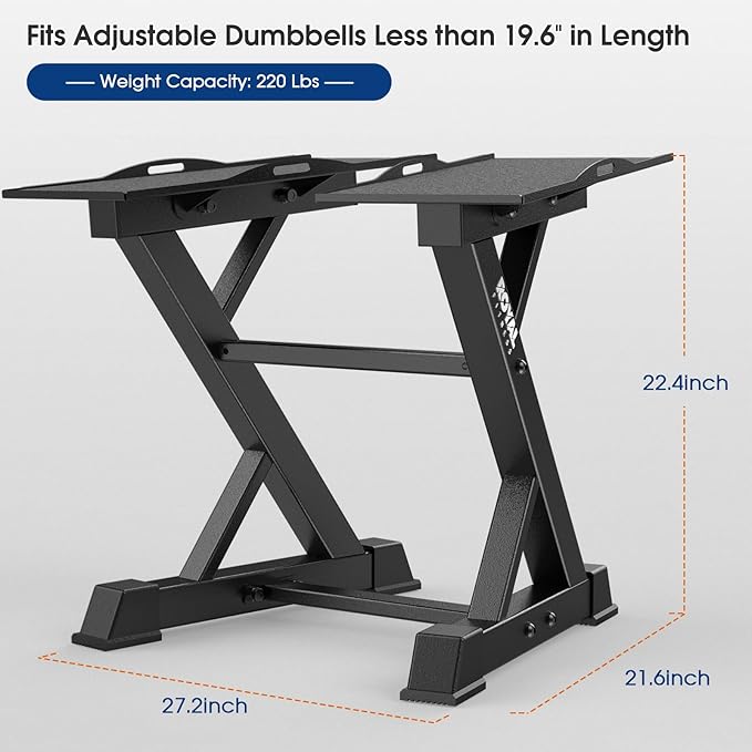 Adjustable Dumbbell Rack Weight Rack Heavy Duty, Home Gym Dumbbell Storage Stand Holder