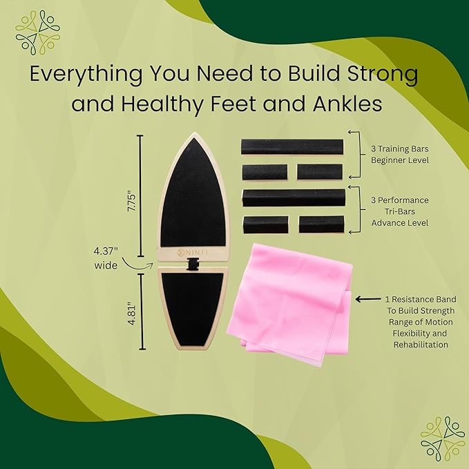 Balance Trainer with Performance Tri-Bars. (tan1, Performance Tri-bars)