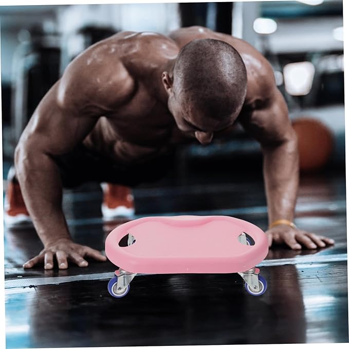 Abdominal Fitness Sliding Disc with Comfortable Handle and Complimentary Mat Mute Workout Sliders for Core Strength Training at Home Versatile Roller for Chest Arms Butt and Legs