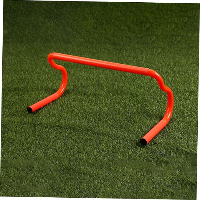 Mikinona 3pcs Portable Adjustable Agility Hurdles for Speed Training PVC Track Hurdles Quick Assembly for Athletes Football Soccer Basketball Indoor Outdoor Sports