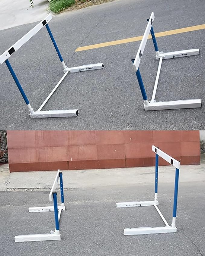 Height Adjustable Track & Field Hurdles, Sport Speed Hurdles Training Equipment for All Ages, Obstacle Courses and Drills Jumping Bar (1Pc 55)
