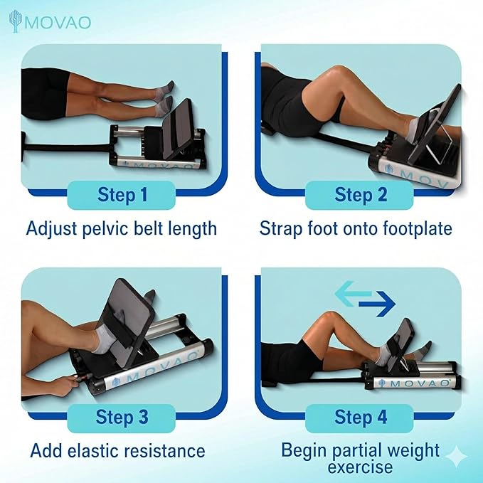Mini in-Bed Leg Press Machine for Rehab | Low-Impact Leg Strength Trainer for Neurological & Orthopedic Recovery | Portable 9 lb PT Equipment with 6 Resistance Levels up to 66 lb | Ideal for Bed Rest