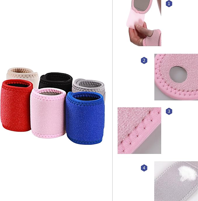 2pieces Wrist Brace Thumb Wrist Brace Adjustable Wrist Wrap for Fitness Badminton Basketball