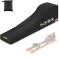 Rowing Machine Cover Fits Concept2 Rower, Fitness Equipment Accessory, 600D Heavy-Duty Waterproof & Fade-Resistant with 50+ UPF UV Shield and WindLock Elastic Hem, Black