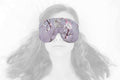 Handmade Weighted Sleep Eye Mask Yoga Pillow - Flax Seed Fill - Lavender Scented - On a Wing - TEMFL-OW