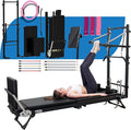 MAX3.0 Foldable 93" Pilates Reformer with Tower, Pilates Machine with Attachable Tower, Pilates Ring & Yoga Bands, Jumpboard, Dual Resistance Springs, Reformers for Home Workout, up to 800 lbs