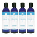 Master Massage Unscented Organic Massage Oil - 8 fl oz, Water-Soluble Blend, Skin-Nourishing Formula, Perfect for Massage Therapy and Home Use, Pack of 4