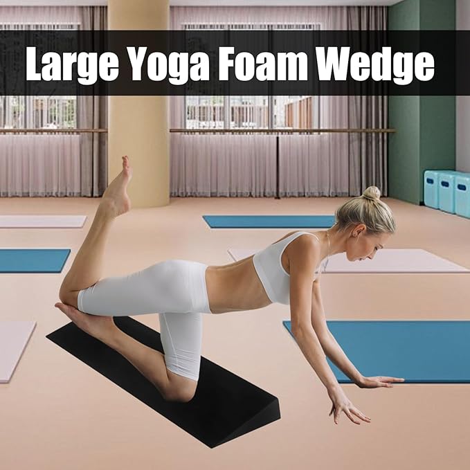 Yoga Wedge for Feet, EVA Muscle Stretching Block, Yoga Foam Wedge Fitness Support for Athletes Seniors Beginners Workout Enthusiasts Studio Home Living Room, Improve Flexibility, Alignment