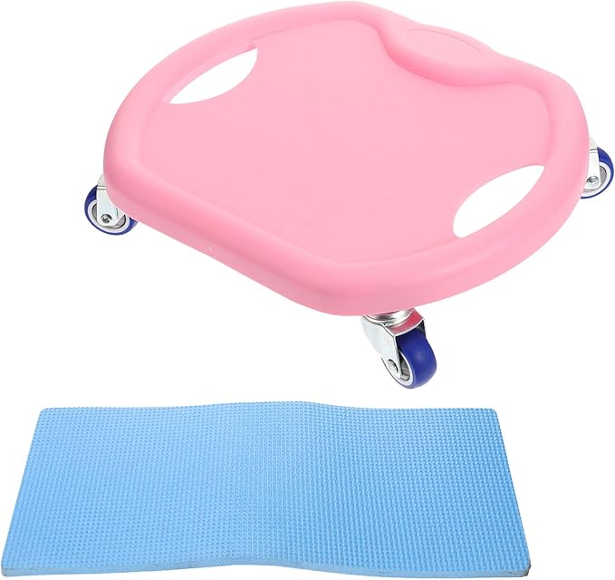 Quiet Fitness Abdominal Training Disc with Comfortable Handle Core Sliders for Home Gym Rolling Workout Equipment for All Levels Pink Silent Design