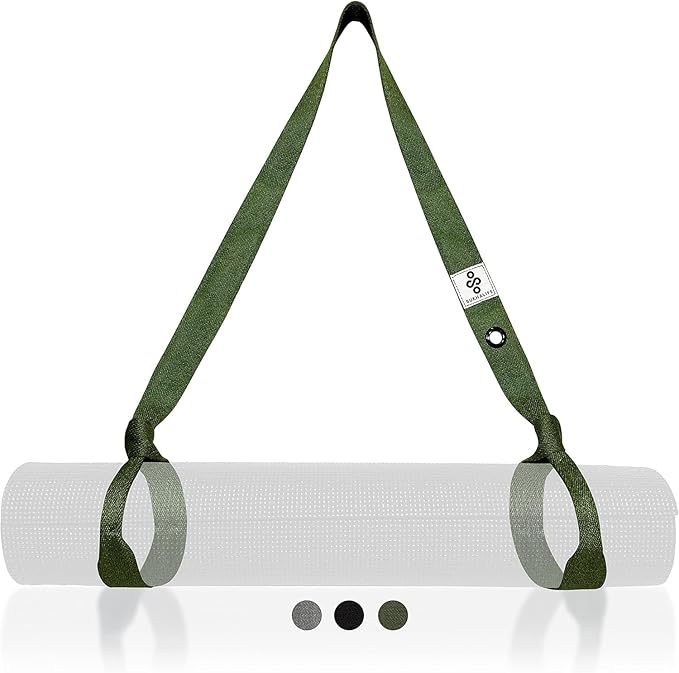 SukhaMat - Yoga Mat Carry Strap, Extra-Durable & Comfortable | Multi-Purpose Strap for Your Yoga Mat