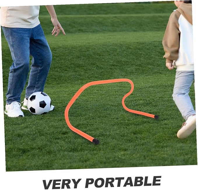 PRETYZOOM 4pcs ’s 15cm Plastic Speed Hurdles Set for Football Agility Training, Wear-Resistant Track and Soccer Training Equipment for Youth Sports and Fitness