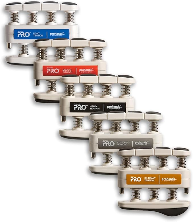 Prohands PRO Hand Exerciser, Finger Exerciser (Hand Grip Strengthener), Spring-Loaded, Finger-Piston System, Isolate and Exercise Each Finger