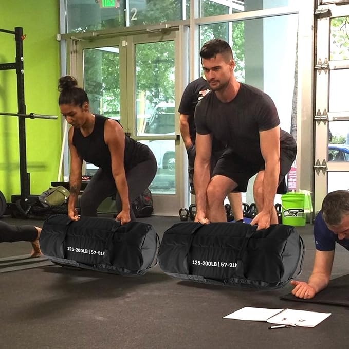 Sandbags for Workout,Adjustable Sand Bags for Fitness,Yoga, Strength Training and Full-Body Workouts,Black