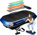 Lifepro Waver Vibration Plate Exercise Machine for Lymphatic Drainage, Muscle Activation, Full-Body Workout Vibrating Platform with Loop Bands, Fitness Equipment for Strength Toning & Fat Loss