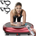 Vibration Plate Exercise Machine - Whole Body Workout Vibration Platform Lymphatic Drainage Machine for Weight Loss Home Fitness with Resistance Bands Remote