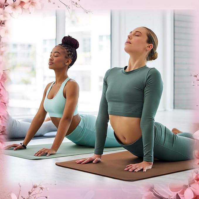 Timgle 6 Pcs 10mm Thick Yoga Mat Bulk, 68 x 24 Inches, Anti-slip Tear-resistant Exercise Mat Adult Kids Gym Mats for Fitness, Stretching, Workout and Studio, Outdoor Yoga, Pilates