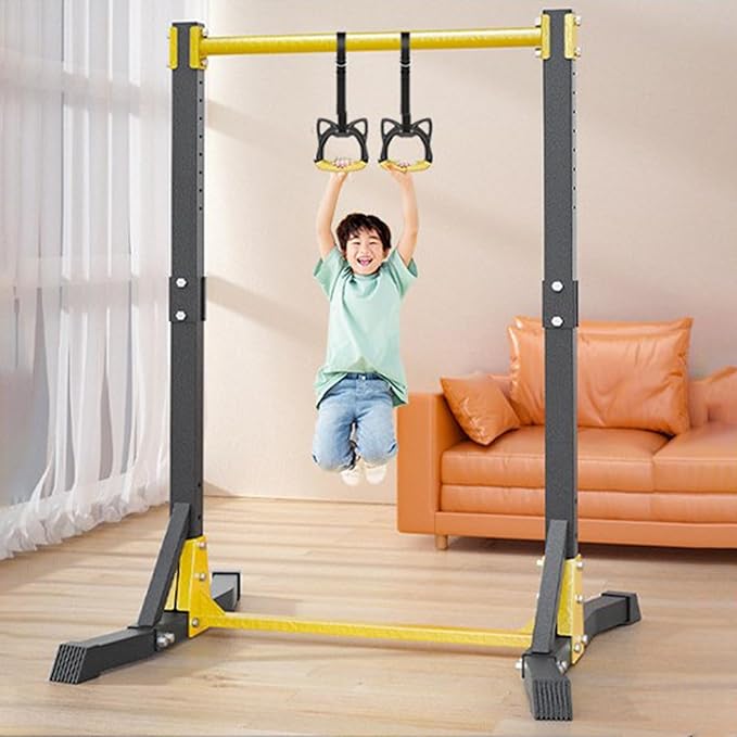 Power Tower Pull Up Bar and Dip Stand,Pull Up Stand Station 400LBS with 11 Gears Adjustment,Portable Pull-up Bar Station,Free Standing Pull Up Bar for Home Gym Fitness Equipment Black