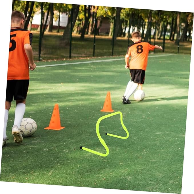 Professional Training Hurdles Adjustable PVC Agility Hurdle for Boys and Girls Football Training Wear-Resistant Speed for Developing Footwork and Agility Skills