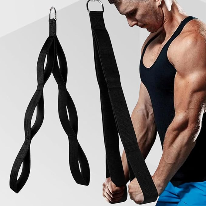 Ergonomic Resistance Cable Attachments for Multiple Equipment Compatibility and Antislip Grip in Strength Training Universald Gym Workout Handle