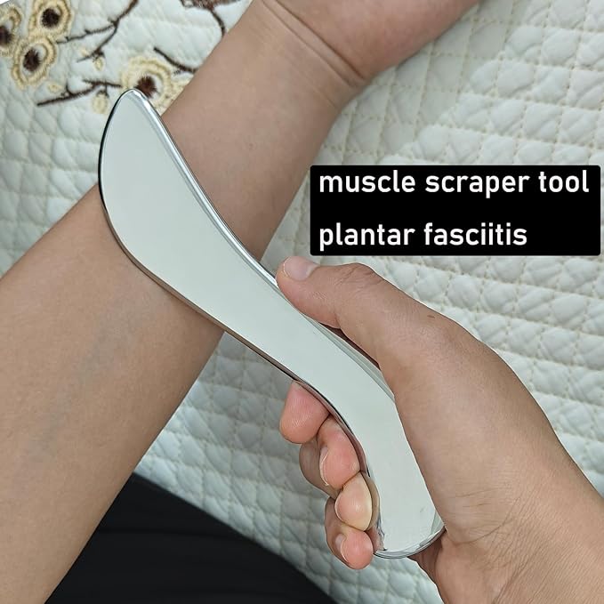 4 in 1 Professional Stainless Steel Muscle Scraper Tool Set, IASTM Tool, Scraping Tool Physical Therapy with Case