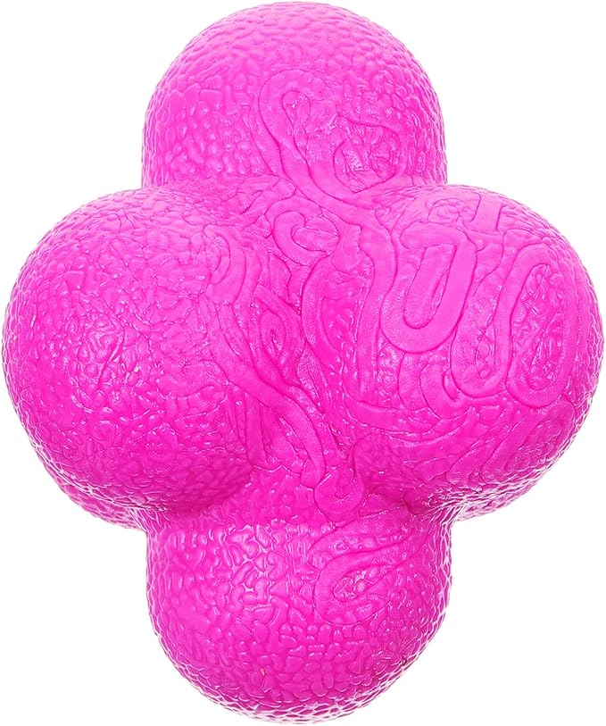 Luxshiny Hexagonal Reaction Ball Agility Training Ball 7cm Purple High Difficulty Reflex Speed for Indoor Sports