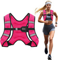 Weighted Vest, 6lb/8lb/10lb/12lb/16lb/20lb/25lb/30lb Weight Vest for Men Women, Body Weight Vests Adjustable with Reflective Stripe for Strength Training, Running, Workout, Jogging, Walking