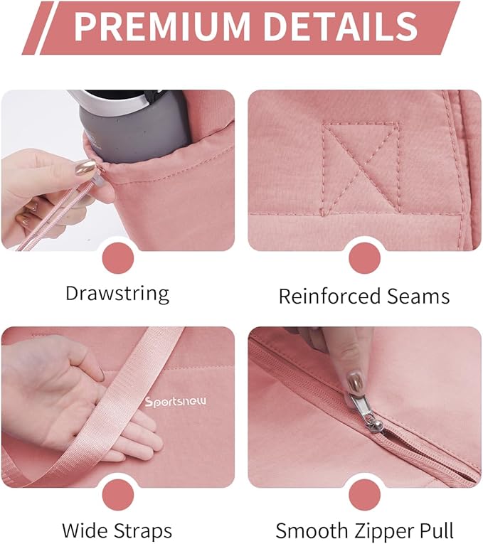 sportsnew Yoga Mat Bag Tote Yoga Gym Bags For Women Men with Waterproof Wet Pocket & Hook-and-loop, Quick Access Storage Yoga Mat Bag Carrier