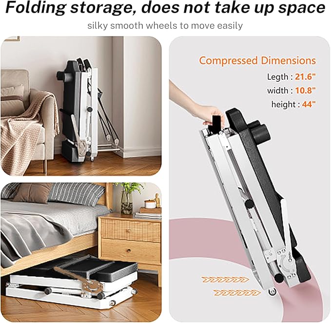 Pilates Reformer, Pilates Exercise Equipment, Foldable Home Workout Equipment for Home or Studio,Yoga Studio Same Commercial Fitness Equipment