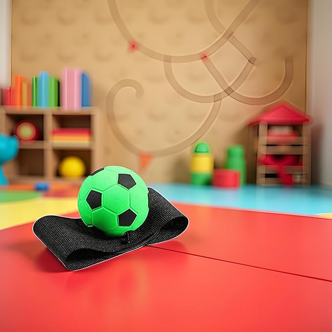 JJLFresheners Wrist Return Ball Rubber Sport Ball with Wrist Strap and String Rebound Bouncy Balls Wrist Rebound on Elastic String Exercise Play