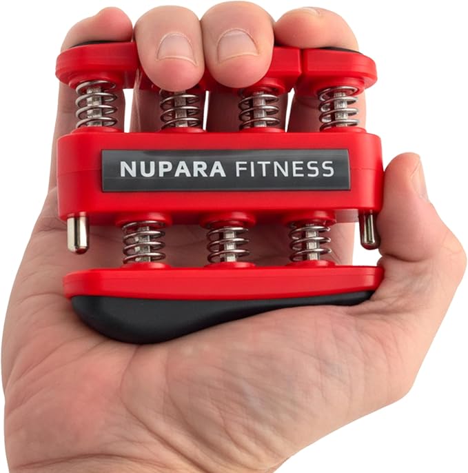 Grip Strength Trainer - Hand Strengthening Device, Forearm Strengthener, and Finger Trainer. Hand Gripper Strengthener and Guitar Finger Exerciser.